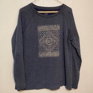 🌈 St. John’s Bay Active block print sweatshirt Large